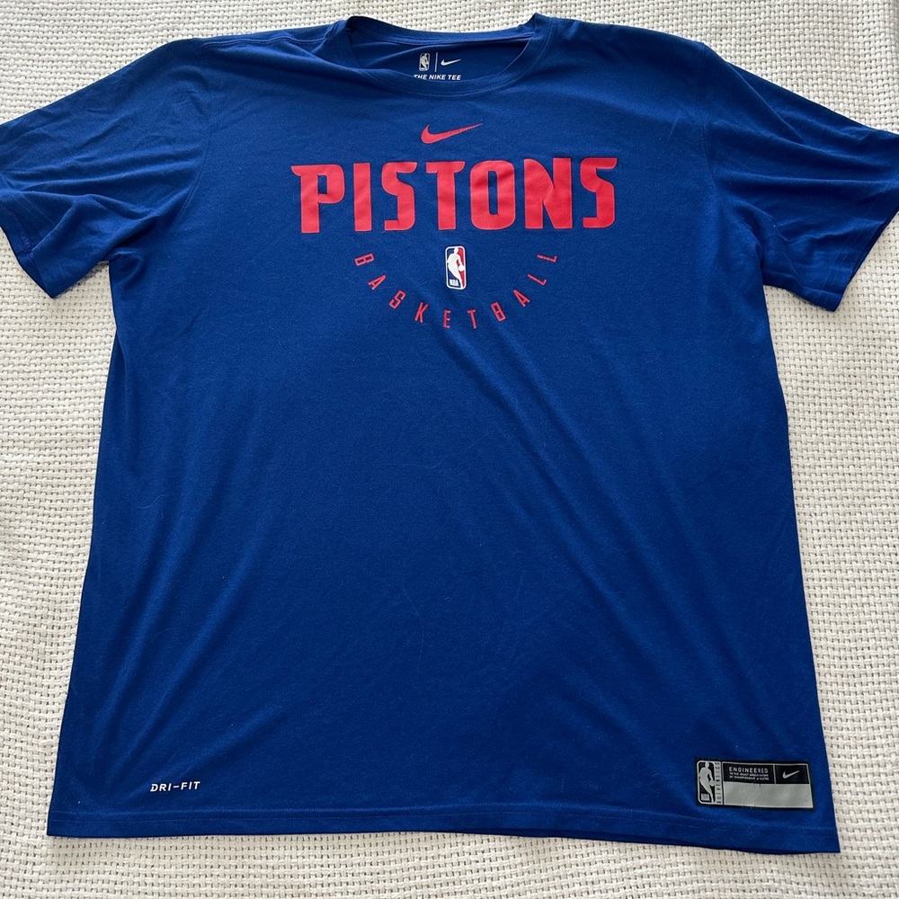Detroit Pistons Authentic Nike Team-Issued Shirt from 20-21 NBA Season